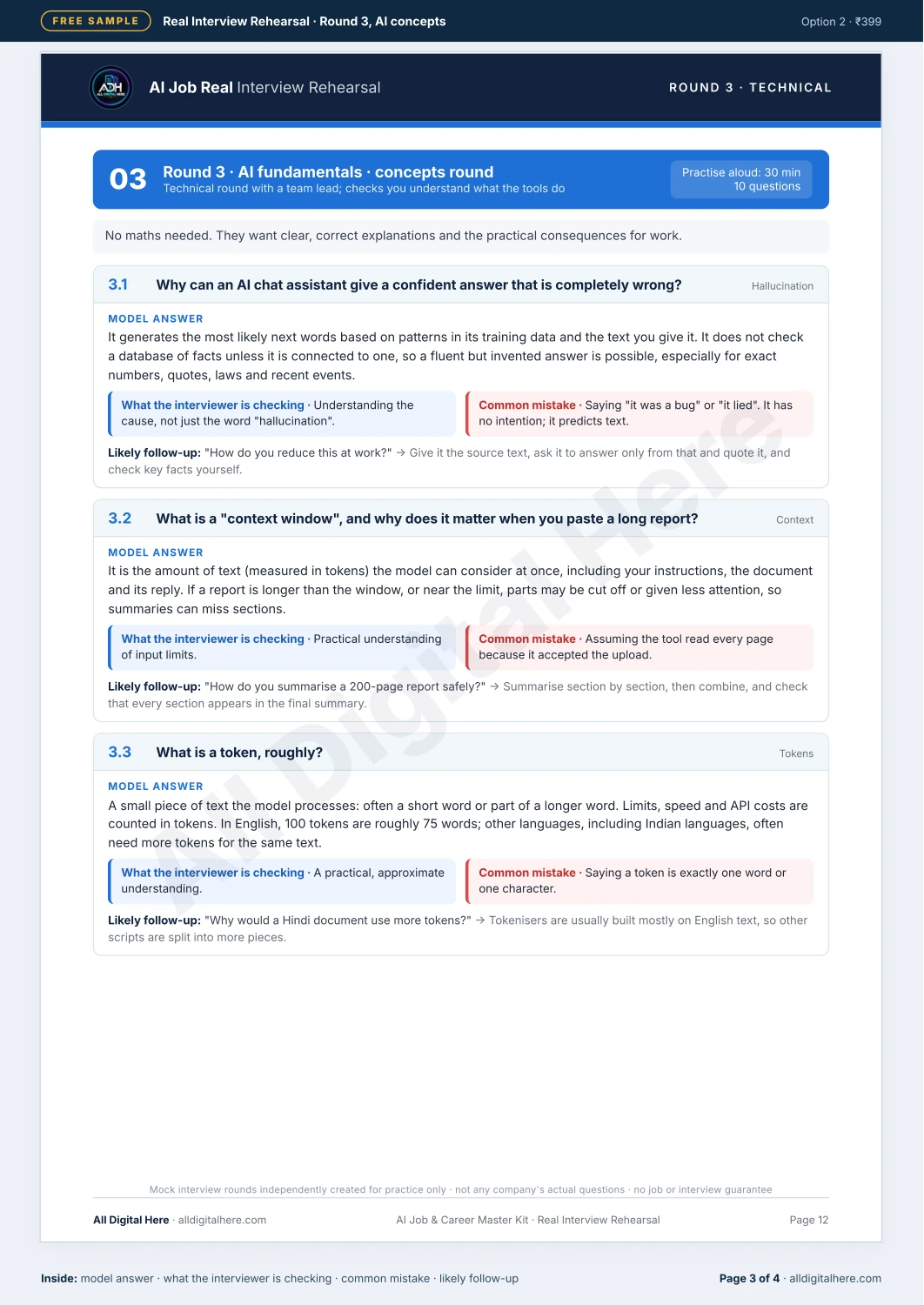 AI Job & Career Master KIT sample PDF — page 3 of 4