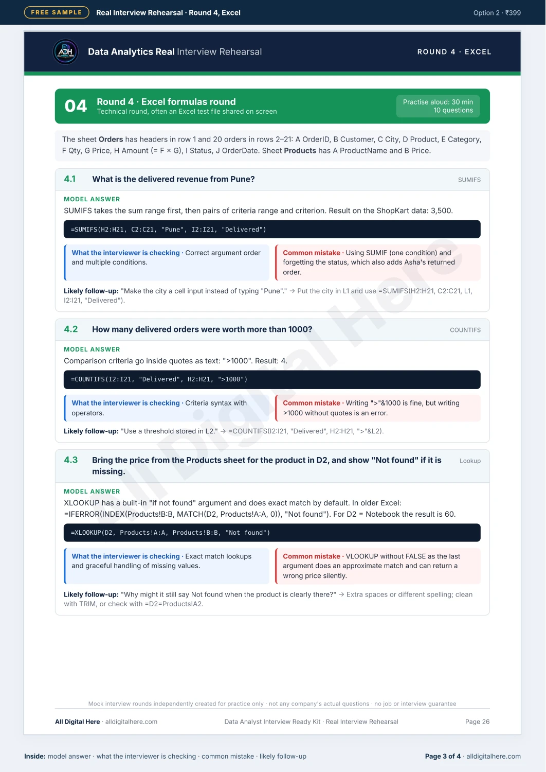 Data Analytics Career Bundle sample PDF — page 3 of 4