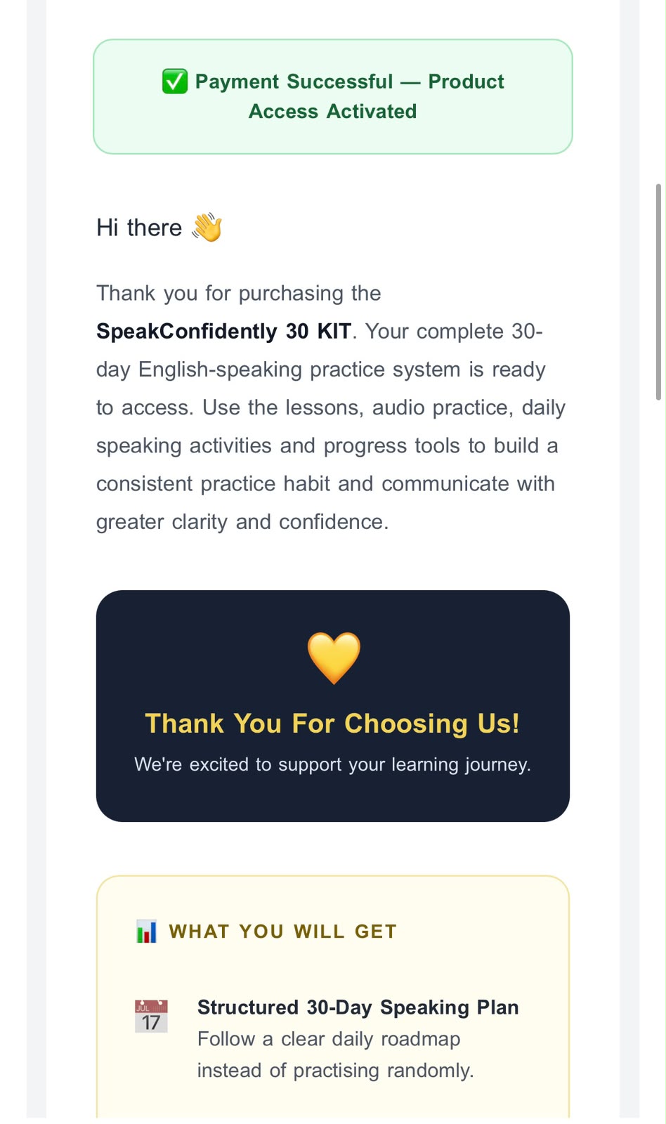 SpeakConfidently 30 delivery email 1B
