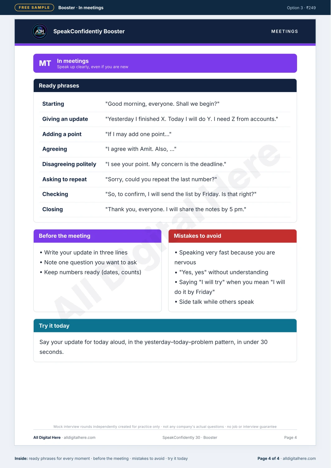 SpeakConfidently 30 sample PDF page 4